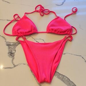 Hollister Bright Pink Swimwear